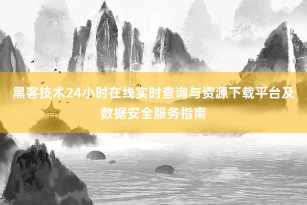 黑客技术24小时在线实时查询与资源下载平台及数据安全服务指南